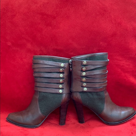 Anthropologie Shoes - DANIBLACK Genuine Leather Military Strap Boots